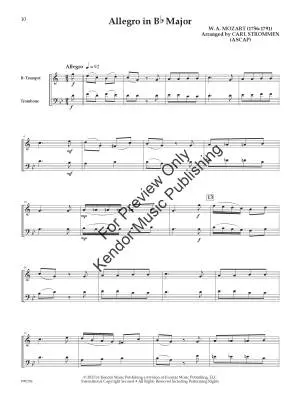 10 Melodious Duets for Trumpet and Trombone - Strommen - Book