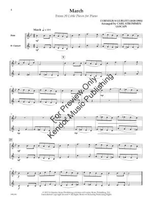 10 Melodious Duets for Flute and Clarinet - Strommen - Book