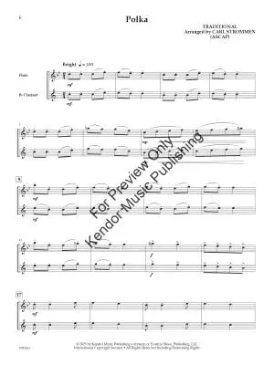 10 Melodious Duets for Flute and Clarinet - Strommen - Book