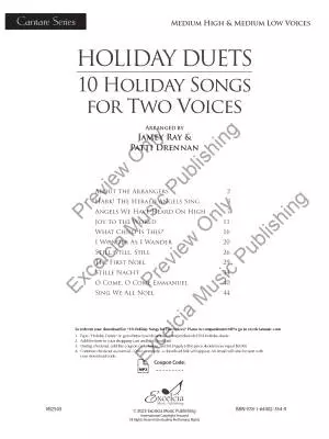 Holiday Duets: 10 Holiday Songs - Ray/Drennan - Medium High/Medium Low - Book/Audio Online
