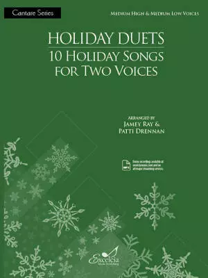 Excelcia Music Publishing - Holiday Duets: 10 Holiday Songs - Ray/Drennan - Medium High/Medium Low - Book/Audio Online