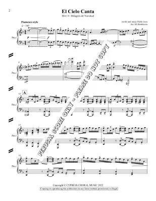 El Cielo Canta - Sosa/Henderson - Choral Octavo - SATB Accompanied