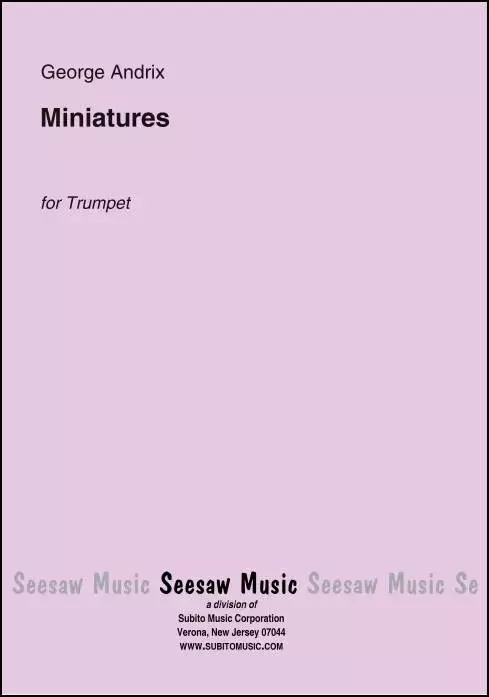 Miniatures for Trumpet - Andrix - Trumpet - Book