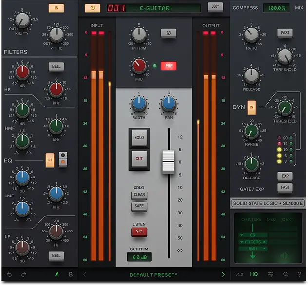 SSL 4K E Channel Strip Plug-In - Download