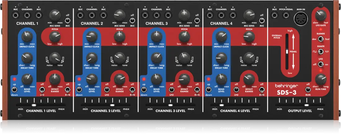 Classic 4-Channel Analog Drum Synthesizer