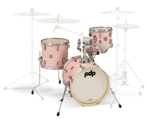 Pacific Drums - New Yorker 4-Piece Shell Pack (16,10,13,SD) - Pale Rose Sparkle