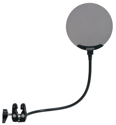 Stedman - PS101 V2 Professional Metal Pop Filter with Gooseneck and Universal Clamp