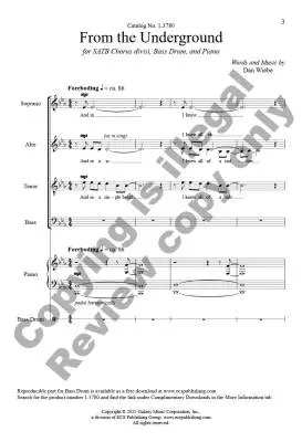 From the Underground - Wiebe - Choral Octavo - SATB Accompanied