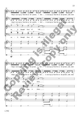 From the Underground - Wiebe - Choral Octavo - SATB Accompanied
