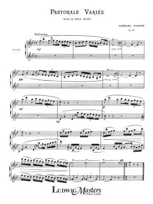 Pastorale Varie in Olden Style, Op. 30 - Pierne - Piano - Sheet