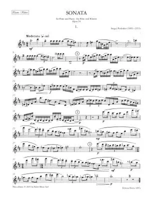 Sonata in D Major, Op.94 - Prokofiev - Flute/Piano - Sheet
