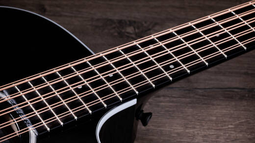 250ce Plus BLK Bajo Quinto 10-String Acoustic-Electric Guitar with Case - Black