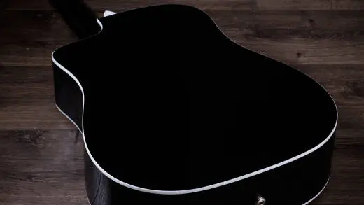 250ce Plus BLK Bajo Quinto 10-String Acoustic-Electric Guitar with Case - Black
