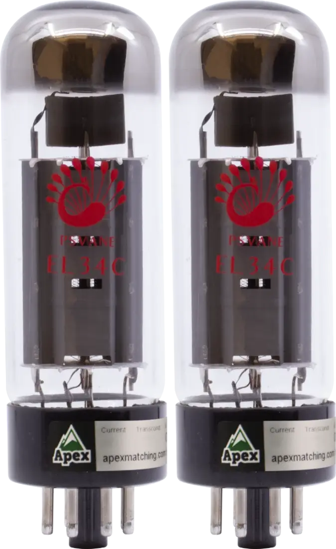 EL34C Classic Series Apex Matched Duet Tubes