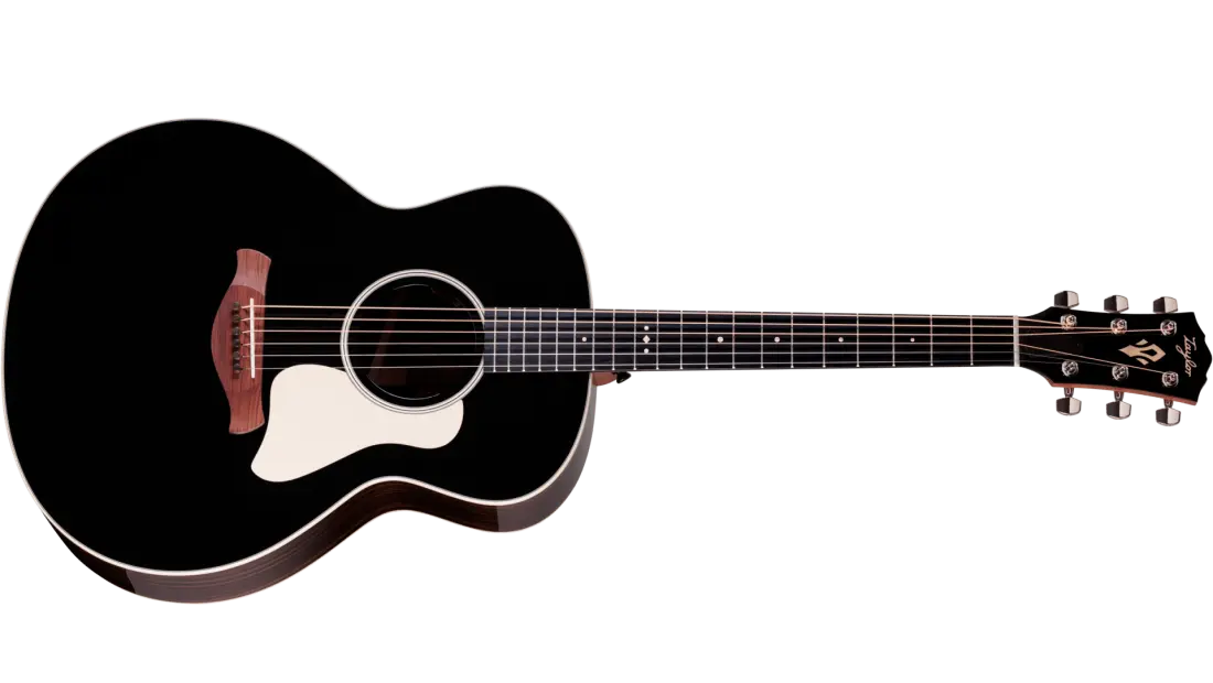 Gold Label 714e Blacktop Indian Rosewood Acoustic-Electric Guitar with Case