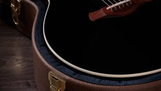 Gold Label 714e Blacktop Indian Rosewood Acoustic-Electric Guitar with Case