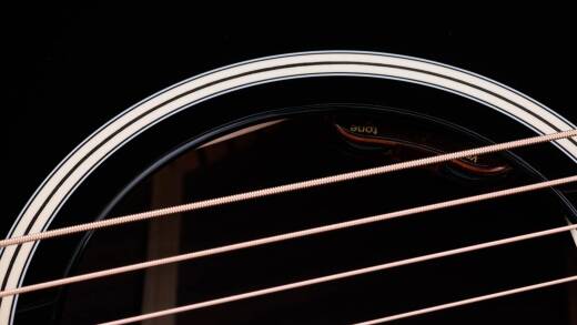 Gold Label 714e Blacktop Indian Rosewood Acoustic-Electric Guitar with Case