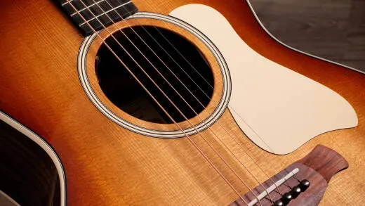 Gold Label 714e Indian Rosewood Acoustic-Electric Guitar with Case - Sunburst with Cream Pickguard