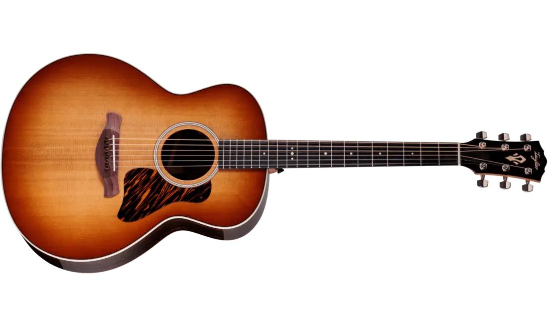 Gold Label 714e Indian Rosewood Acoustic-Electric Guitar with Case - Sunburst with Firestripe Pickguard