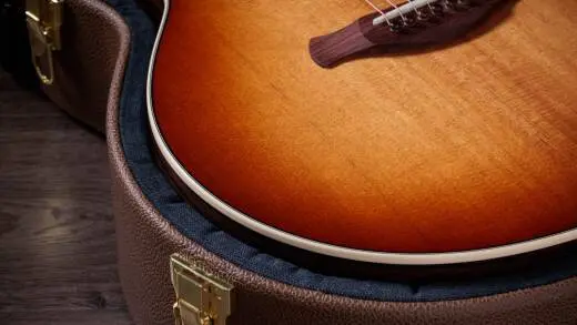 Gold Label 714e Indian Rosewood Acoustic-Electric Guitar with Case - Sunburst with Firestripe Pickguard