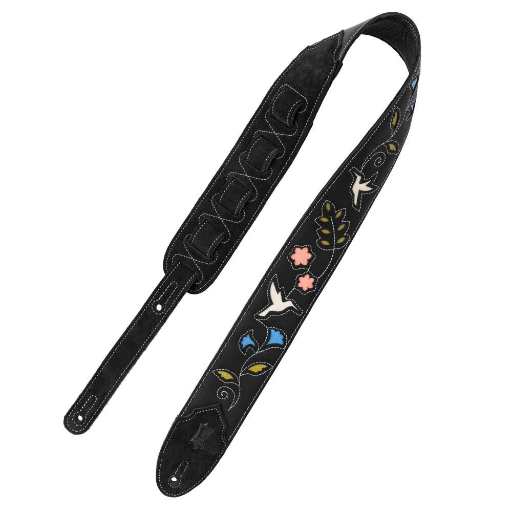 Sunbird Series Hummingbird Guitar Strap - Black