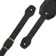 3\'\' Apex Series Leather Guitar Strap - Black