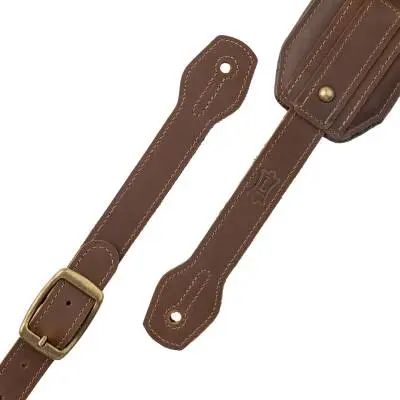 3\'\' Apex Series Leather Guitar Strap - Brown