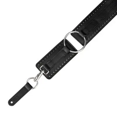 3\'\' Baldric Leather Guitar Strap - Black
