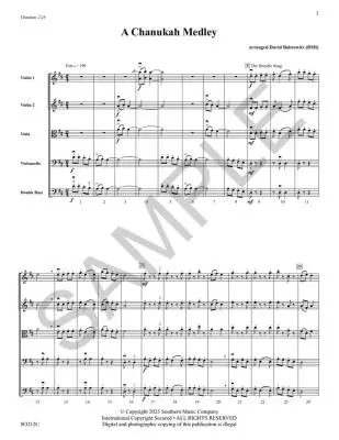 A Chanukah Medley - Bobrowitz - String Orchestra - Gr. 3