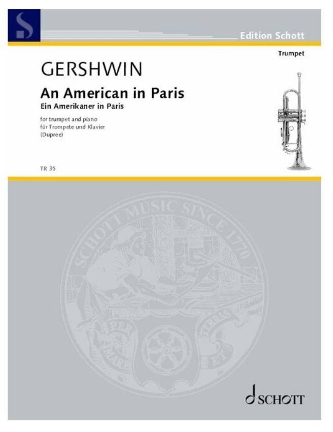 An American in Paris - Gershwin/Dupree - Trumpet/Piano - Sheet