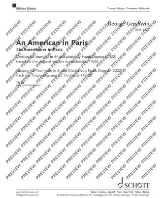 An American in Paris - Gershwin/Dupree - Trumpet/Piano - Sheet