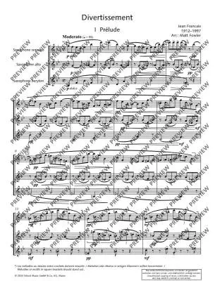 Divertissement - Francaix/Fowler - Saxophone Trio (SAB)