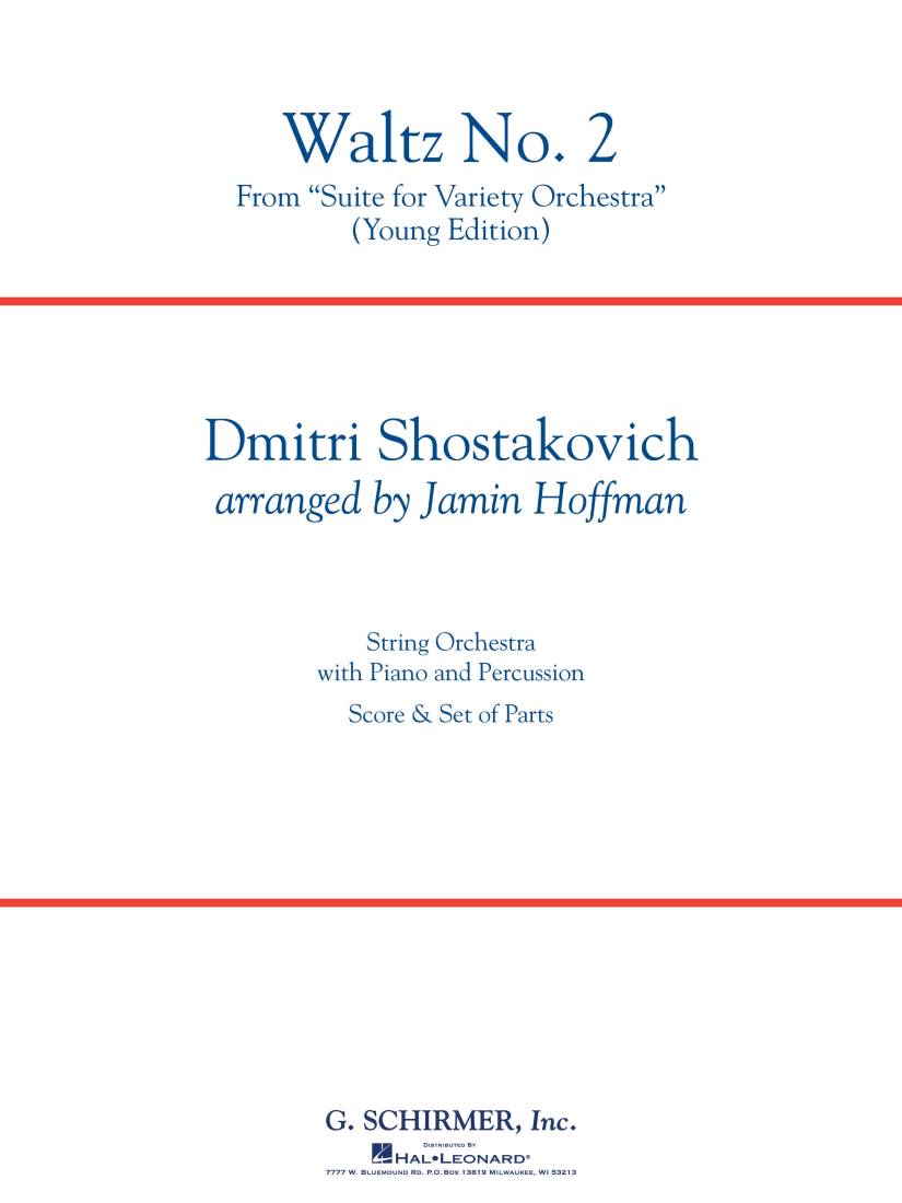 Waltz No. 2 (from Suite for Variety) - Shostakovich/Hoffman - String Orchestra - Gr. 3.5