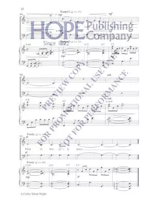 Celtic Silent Night - Gruber/Tierney - Choral Octavo - 2-Pt Mixed