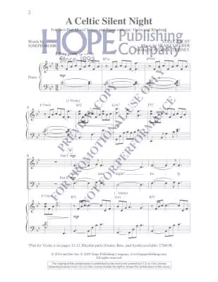 Celtic Silent Night - Gruber/Tierney - Choral Octavo - 2-Pt Mixed