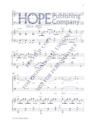 Celtic Silent Night - Gruber/Tierney - Choral Octavo - 2-Pt Mixed