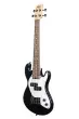 Solid Body 4-String Fretted U-Bass with Gigbag - Jet Black