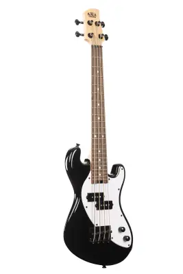 Solid Body 4-String Fretted U-Bass with Gigbag - Jet Black