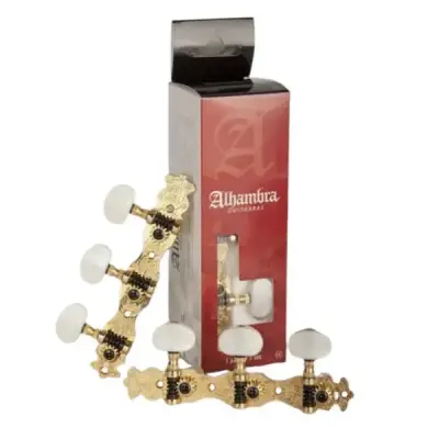 Almansa - 3-On-A-Plate Classical Tuning Machines - Gold