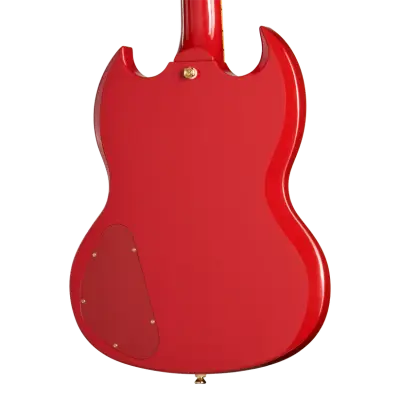 Fatoumata Diawara SG Electric Guitar with Hardshell Case - Ember Red with Malian Graphic