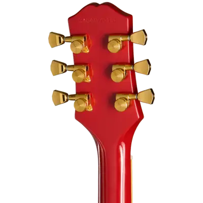 Fatoumata Diawara SG Electric Guitar with Hardshell Case - Ember Red with Malian Graphic