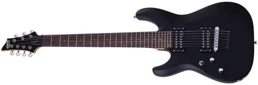 Schecter - C-7 Deluxe Electric Guitar - Satin Black (Left Handed)
