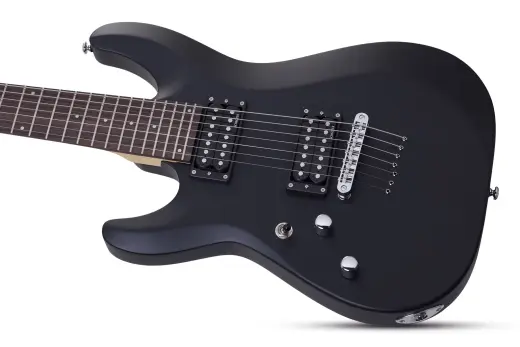 C-7 Deluxe Electric Guitar - Satin Black (Left Handed)