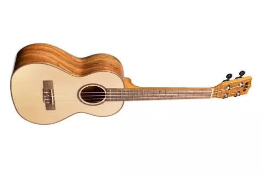 Solid Spruce Tenor Ukulele w/ Flame Maple Back & Sides - Gloss Finish