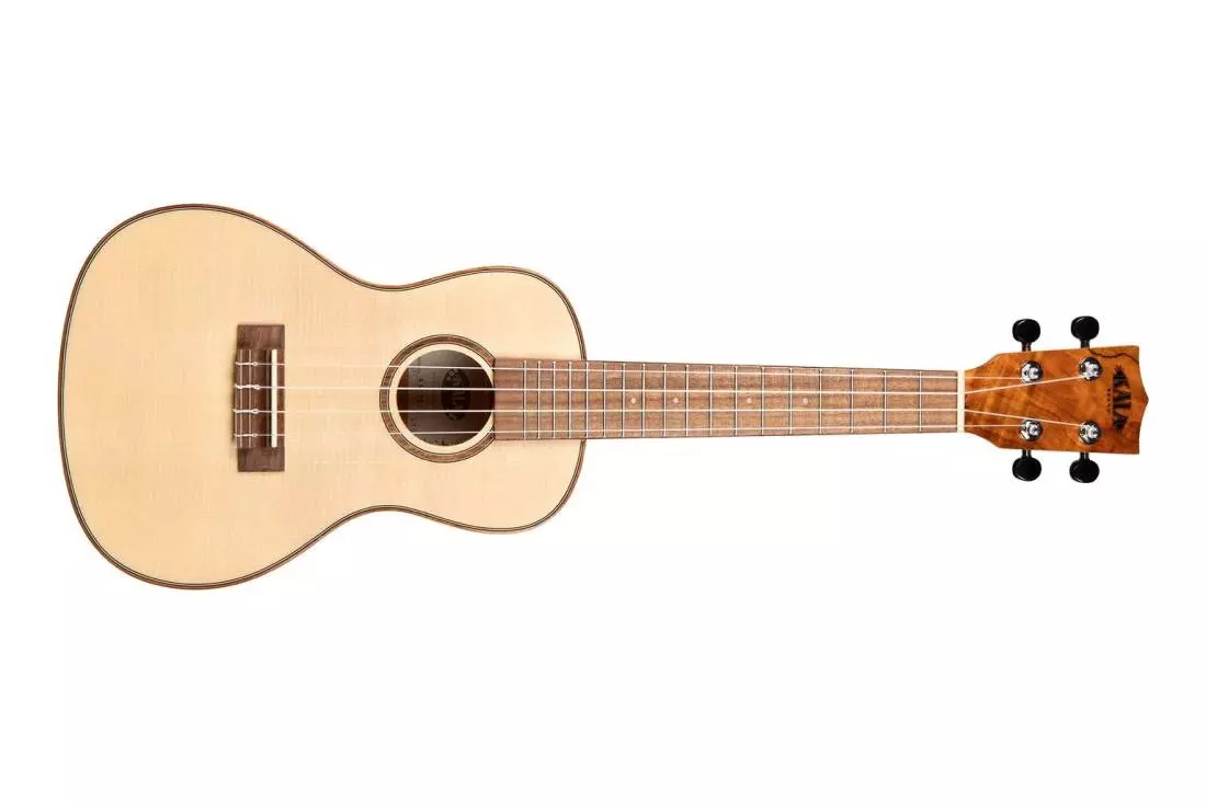 Solid Spruce w/ Flame Maple Concert Ukulele
