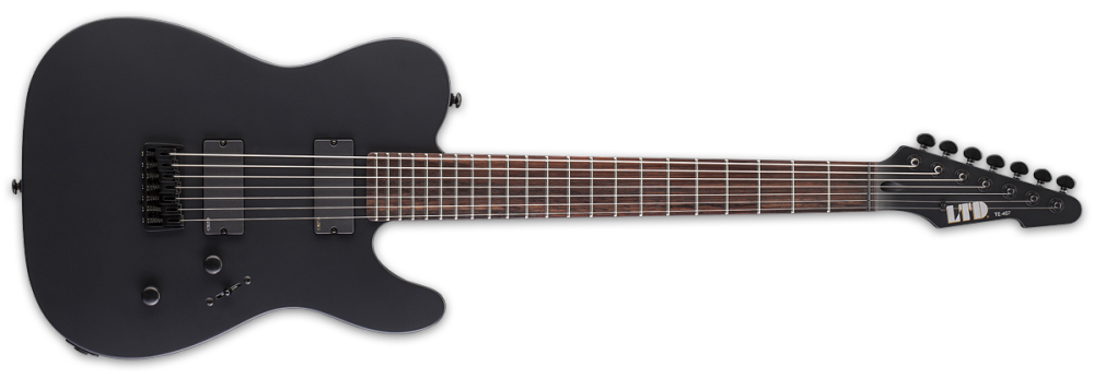 ESP Guitars LTD T-Style 7 String Bass - Black Satin | Long & McQuade