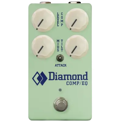 Diamond Guitar Pedals - Comp/EQ Optical Compressor/EQ Pedal - Surf Green