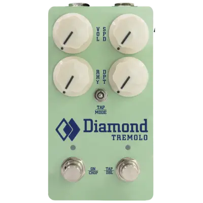 Diamond Guitar Pedals - Diamond Tremolo - Optical Tremolo/Chopper Pedal - Surf Green