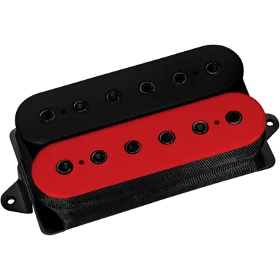 DiMarzio - Liquifire John Petrucci Signature Pickup, F-Spaced - Black/Red with Black Poles