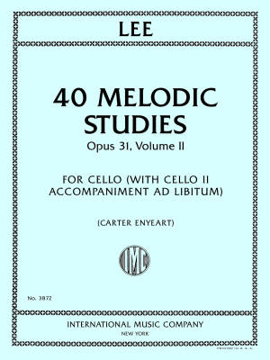 40 Melodic Studies, Opus 31, Volume II - Lee/Enyeart - Cello or Cello Duet - Book